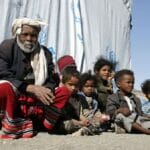 Jemenitische Binnenflüchtlinge im Lager Dharawan im Norden der Hauptstadt Sanaa