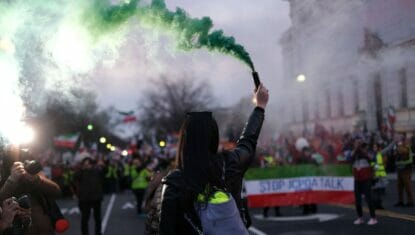 Solidaritätsdemonstration in Washington mit den Protesten im Iran