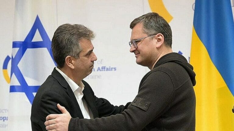 Israels Außenminister Eli Cohen trifft ukrainischen Amtskollegen Dmytro Kuleba