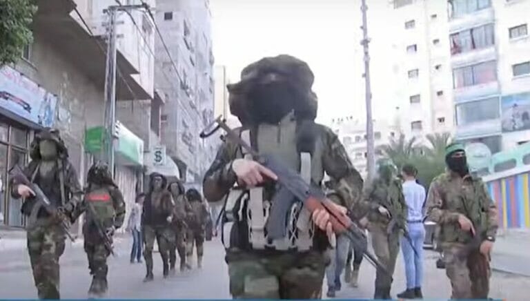 Kämpfer der Aqabat-Jaber-Bataillons im bislang relativ ruhigen Jericho