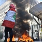 Proteste vor Nationalbank in Beirut gegen den Währungsverfall des libanesischen Pfund
