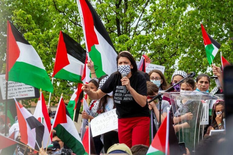 Die israelfeindliche US-Kongressabgeordnete Rashida Tlaib. (© imago images/ZUMA Wire)