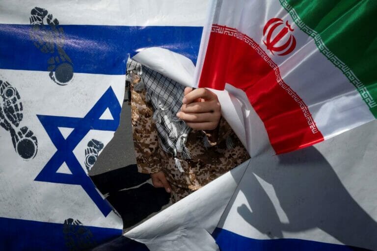 Antiisraelischer Aufmarsch in Teheran, 14. April 2023. (© imago images/NurPhoto)