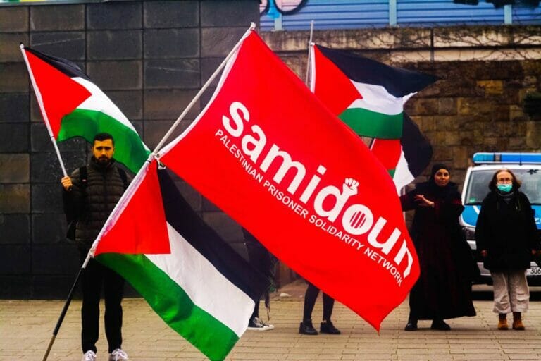 Israelfeindliche Demonstration in Köln, 15. April 2023. (© imago images/NurPhoto)