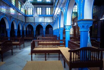 Die al-Ghriba-Synagoge in Djerba, Tunesien. (© imago images/VWPics)