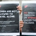 Demonstration für Frauenrechte in Afghanistan