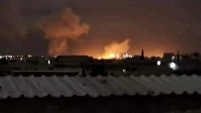 Ein Israel zugeschriebener Luftangriff auf den Flughafen syrischen Aleppo