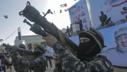 Parade des Islamischen Staats in Gaza anlässlich des Endes israelischen Militäroperation »Schild und Pfeil«