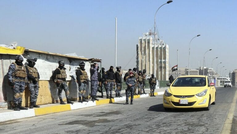 Irakische Sicherheitskräfte in Bagdad