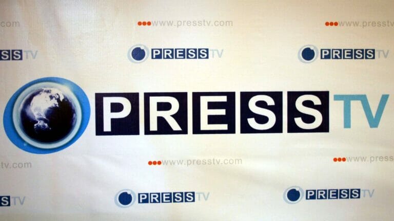 Logo des englischsprachigen iranischen Senders Press-TV