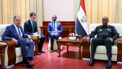 Russlands Außenminister Lawrow zu Besuch beim Präsidenten des sudanesischen Übergangsrates Abdel Fattah al-Burhan