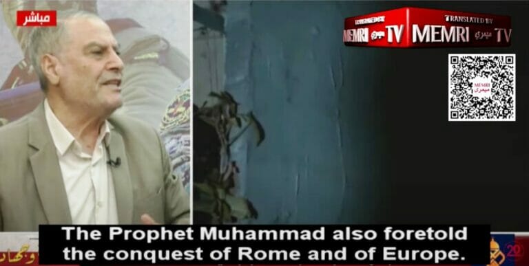 Der Politbürochef des Islamischen Dschihad in Gaza. (Quelle: MEMRI TV)