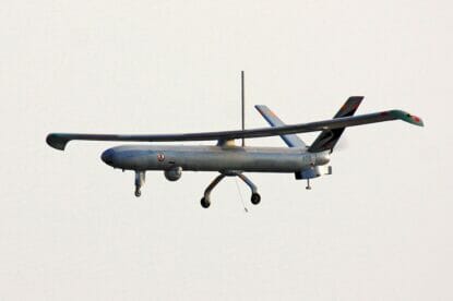 Beim Angriff auf drei Terroristen im Westjordanland wurde eine Drohne des Typs Hermes 450 eingesetzt. (© imago images/agestockfotos)