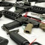 Von der israelischen Polizei konfiszierte illegale Waffen aus Jordanien