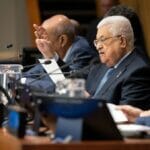 Abbas bei seiner antisemitischen. Rede zum »Nakba-Tag« der Vereinen Nationen in New York