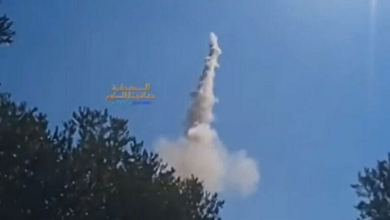 Von Dschenin aus auf Israel abgefeuerte Hamas-Rakete