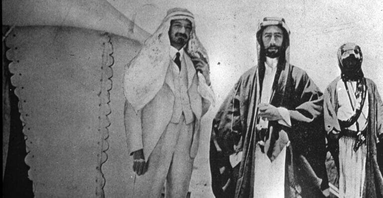 Chaim Weizmann und Emir Faisal. (© imago images/United Archives International)