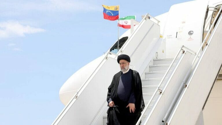 Der iranische Präsident Ebrahim Raisi bei seinem Staatsbesuch in Venezuela
