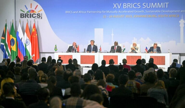 BRICS-Gipfel in Johanesburg. (© imago images/Xinhua)