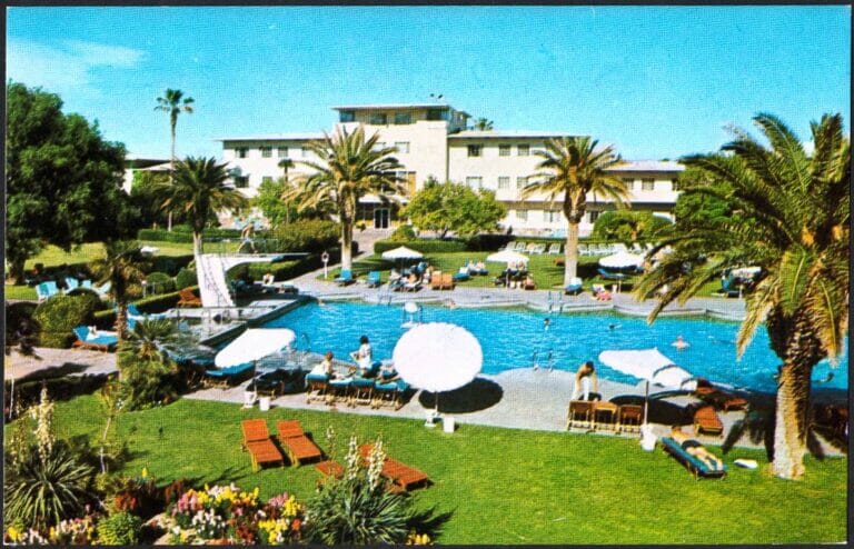 Das Flamingo Hotel in Las Vegas, für dessen Besitzer, Bugsy Siegel, Greenspun arbeitete. (© imago images/piemags)