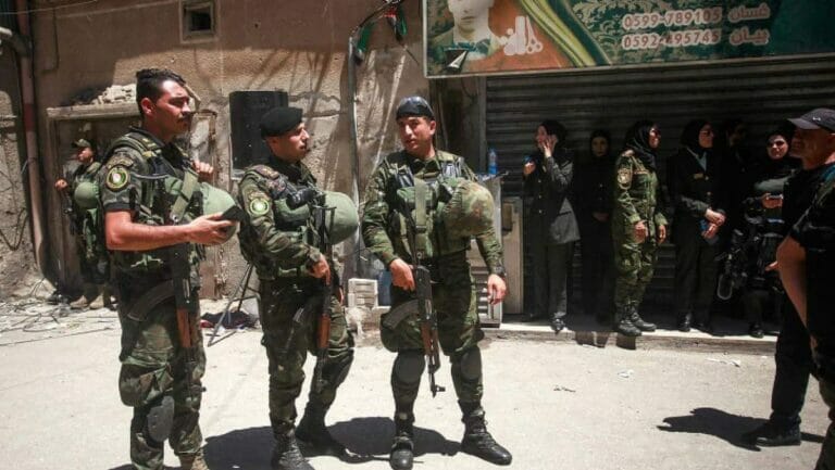 Sicherheitskräfte der Palästinensischen Autonomiebehörde in Dschenin