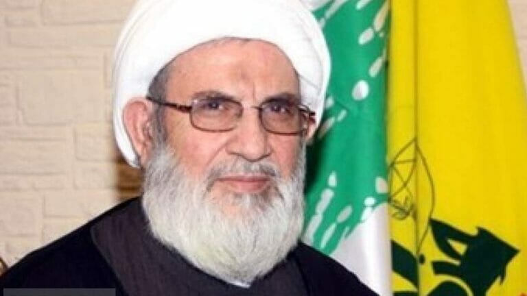 Der Leiter des Scharia-Rats der Hisbollah, Scheich Mohammad Yazbek