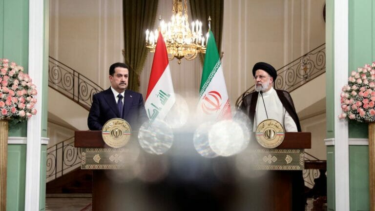 Irans Präsident Raisi: empfängt den irakischen Premierminister al-Sudani