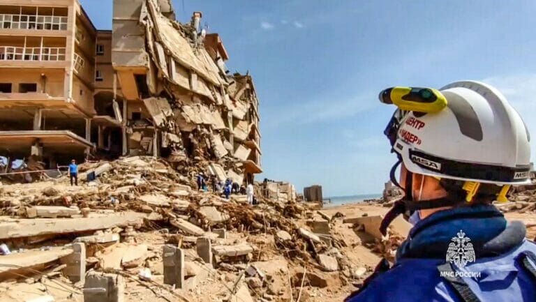 Das Trinkwasser der vom Hochwasser zerstörten Staat Derna in Libyern ist verseucht