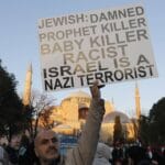 Antisemitische Demonstration von Erdoğan-Anhängern in Istanbul