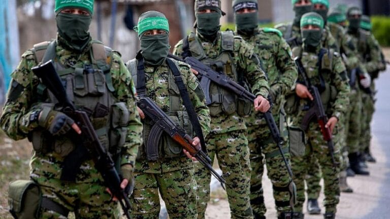 Bewaffnete Hamas-Kämpfer im Gazastreifen