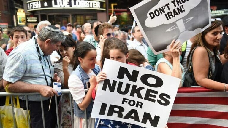 Demonstration gegen das iranische Atomprogramm in New York
