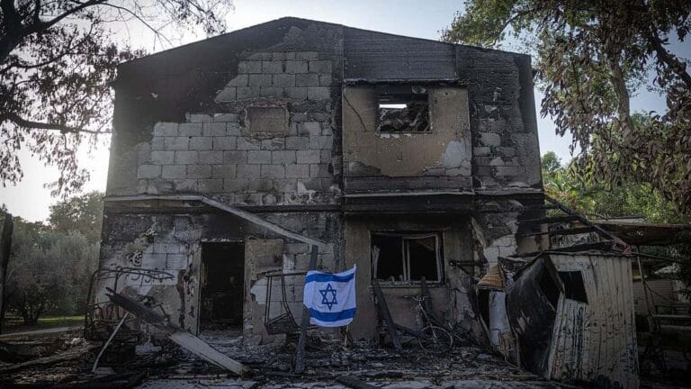 Der Kibbuz Be’eri im Süden Israels nach dem Hamas-Massaker