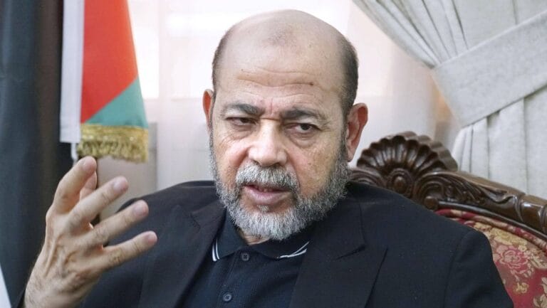Das Mitglied des Hamas-Politbüros, Moussa Abu Marzouk, in Katar