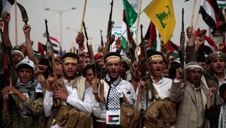 Vom Iran unterstützte Huthi-Milizen in Jemens Hauptstadt Sanaa