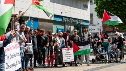 Demonstration der antisemitischen Israel-Boykottbewegung BDS in Irland