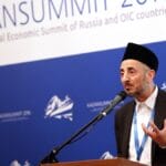 Al-Bouti als Leiter der Levantinischen Gelehrten-Union auf dem Kazan-Gipfel Russlands und der Organisation für islamische Zusammenarbeit