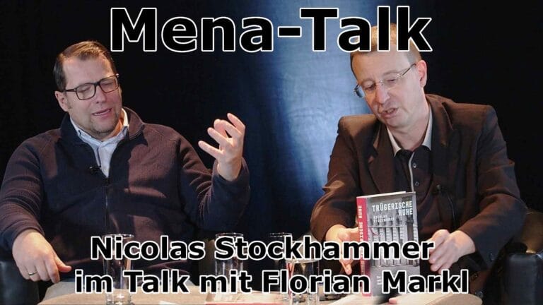 Terrorismusforscher Nicolas Stockhammer (li.) im Gespräche mit Florian Markl.