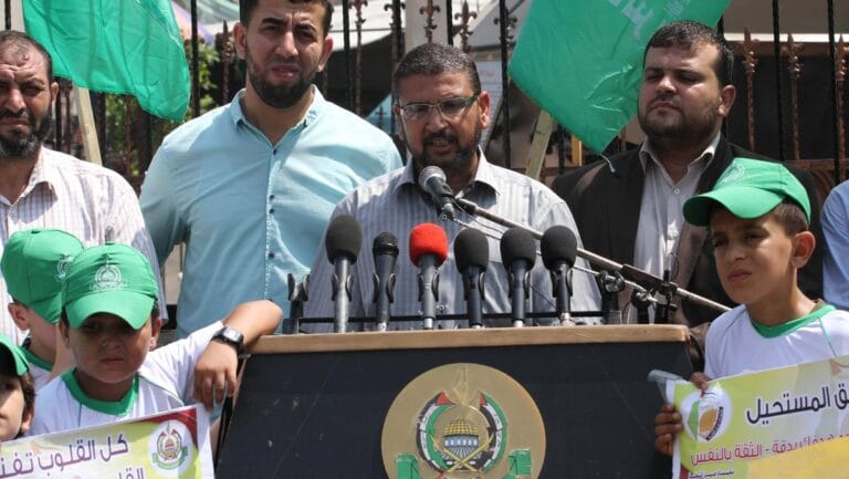 Der Chef der politischen Abteilung der Hamas im Ausland, Sami Abu Zuhri