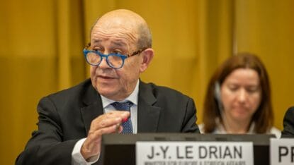 Frankreichs Gesandter Jean-Yves Le Drian war vergangene Woche auf Besuch im Libanon