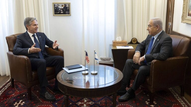 Keine Macht der Autonomiebehörde über Gaza: Israels Premier Netanjahu mit US-Außenminister Blinken