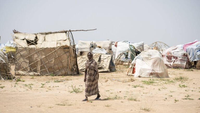 Lager für sudanesische Binnenvertriebene in Darfur