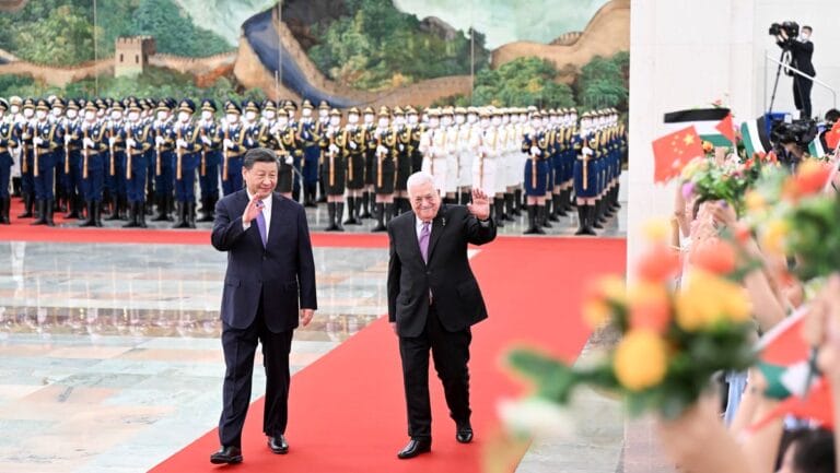 Immer wieder versichert Mahmud Abbas China seine Freundschaft und Solidarität