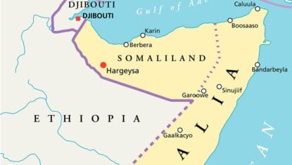 Horn von Afrika: Äthiopien und die benachbarte abtrünnige somalisch Region Somaliland