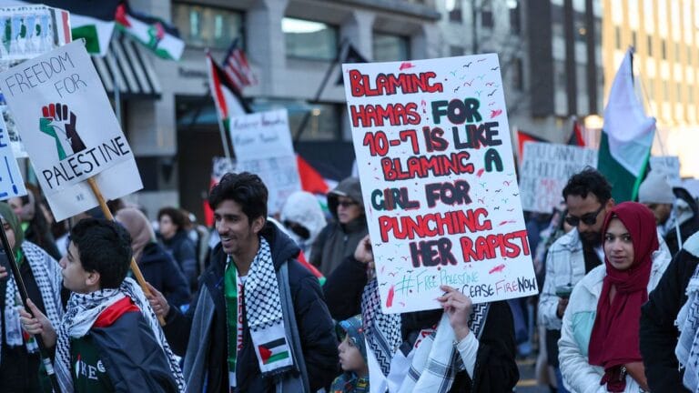 Solidaritätsdemonstration mit der Hamas in Washington