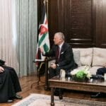 Maronitischer Patriarch des Libanon, Bechara Boutros al-Rahi, zu Besuch bei Jordaniens König Abdullah II.