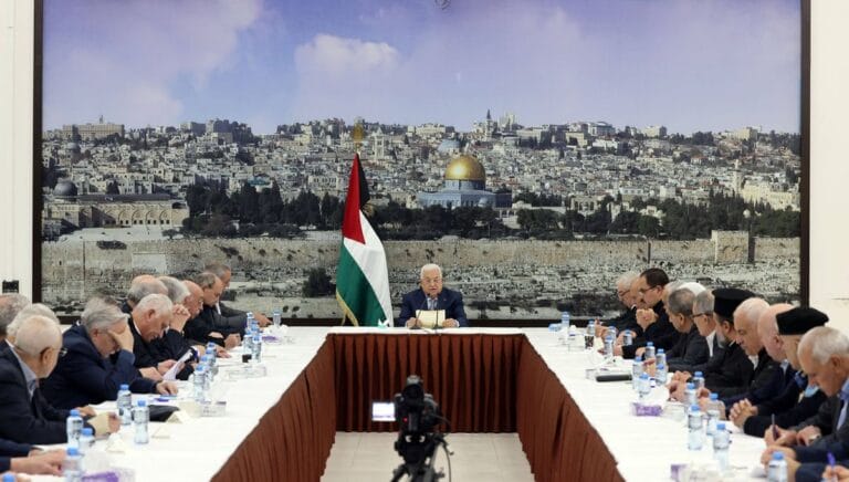 Sitzung der Palästinensischen Autonomiebehörde in Ramallah