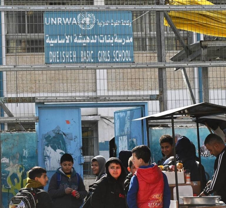 Eine UNRWA-Schule im Westjordanland. (© imago images/UPI Photo)