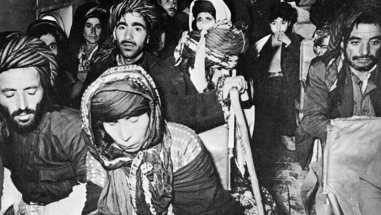 Irakische Juden auf ihrer Flucht nach Israel im Jahr 1951