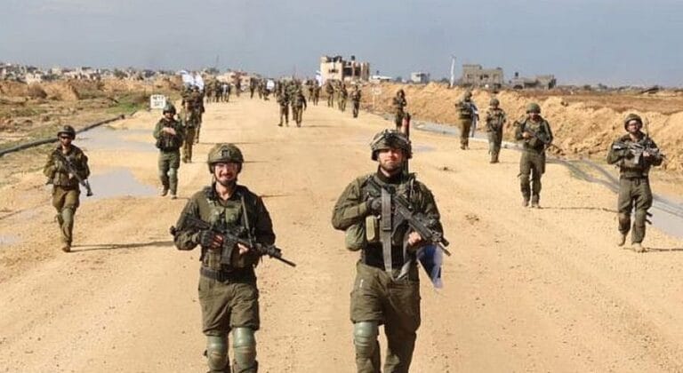 Israelische Soldaten bei ihrem Einsatz in Gaza