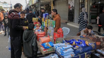 Geringe Ablehnung des Hamas-Massakers unter Palästinensern: Markt in Rafah im südlichen Gaza am 26. März